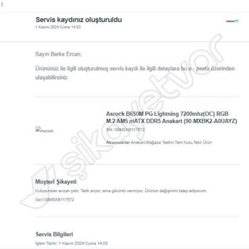Teknik Servis Süreci Ve İletişim Sorunları