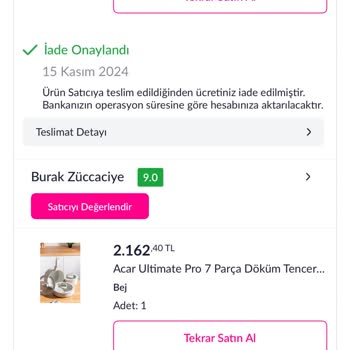 İade Ücretinin Gecikmesi Ve Müşteri Mağduriyeti