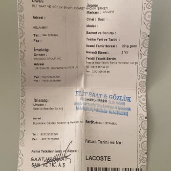 Çizik Gelen Saat Ve İade Sorunu