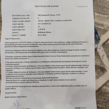 Lescon Ayakkabı Kalitesizliği Ve İlgisizlik