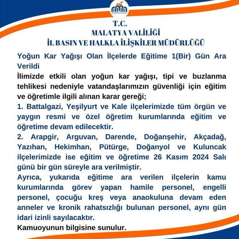 Kar Tatili Adaletsizliği
