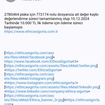 Araç Değer Kaybı İçin Yetersiz Ödeme Ve İletişim Sorunu