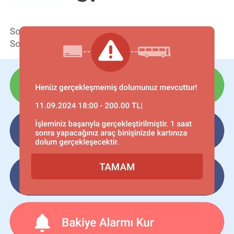 Kent Kartıma Yükleme Sorunu Ve Para İadesi Talebi