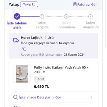 Yanlış Yatak Gönderimi Ve Yetersiz Müşteri Hizmetleri