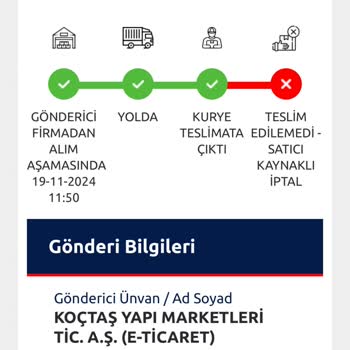 Ceva Logistics Koçtaş'tan Sandalye Siparişimde Büyük Hayal Kırıklığı