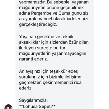 Ürün Teslimatı Ve İade Sorunları