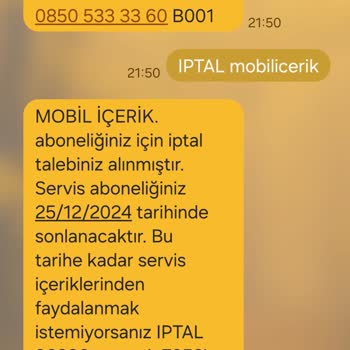 Ceptefun Ücret İadesi İstiyorum