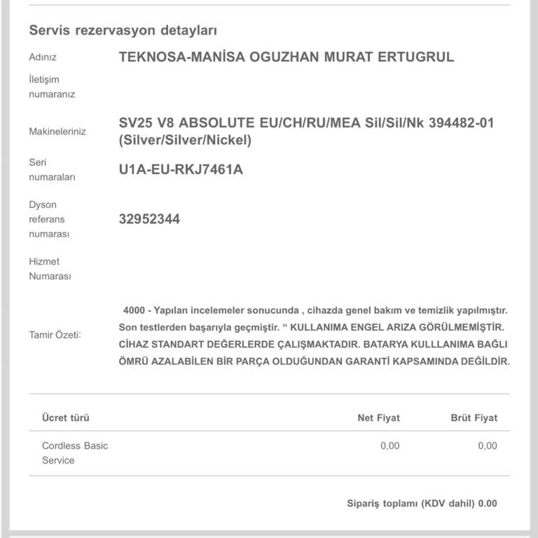 Dyson Süpürge Batarya Sorunu Ve Garanti Anlaşmazlığı
