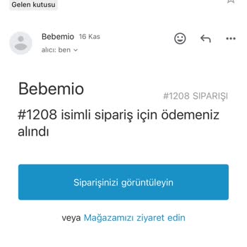 Bebemio Sipariş Süreci!