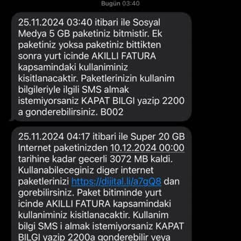 Turkcell'in Gece Yarısı İnternet Tüketimi Sorunu