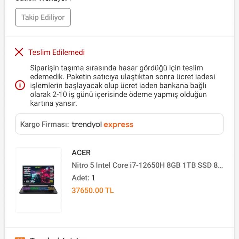 Yanlış Aktarma Ve Hasarlı Ürün Mağduriyeti