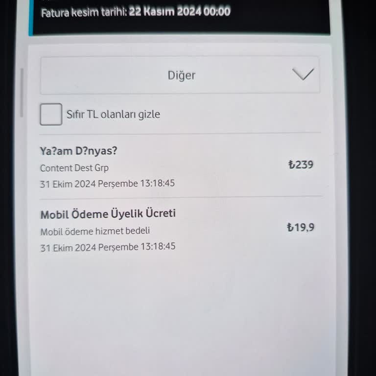 Bilinmeyen Mobil Ödeme: Haksız Fatura Yansıması