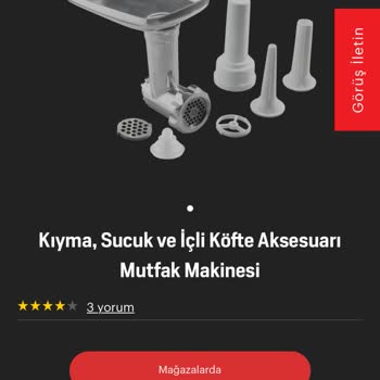 Arçelik Mutfak Makinesi Aksesuar Sorunu