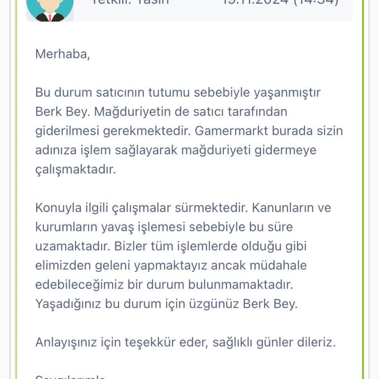 GamerMarket'te Güven Sorunu Ve İade Talebi