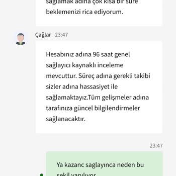 Kazanç Sonrası Hesap Engellemesi
