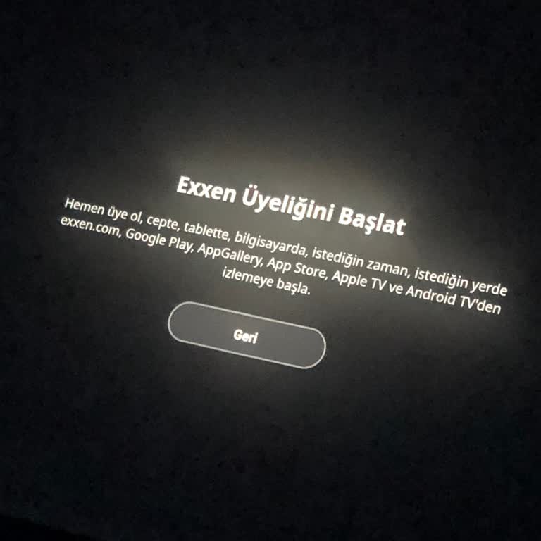 Exxen TV Uygulamasında Hesap Aktifleştirme Sorunu