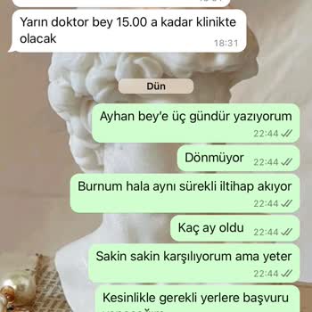 Başarısız Burun İp Askı İşlemi Sonrası Süregelen Sorunlar