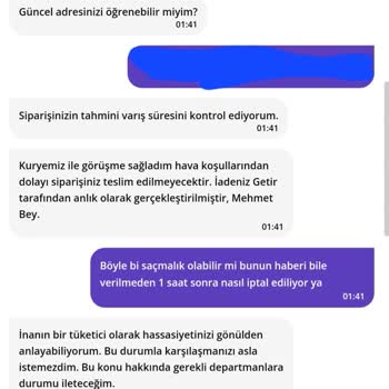 Yanlış Teslimat Ve İptal Süreci Sorunu
