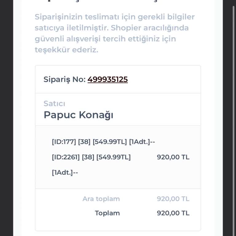 Sipariş İptali İçin Yardım Bekleniyor