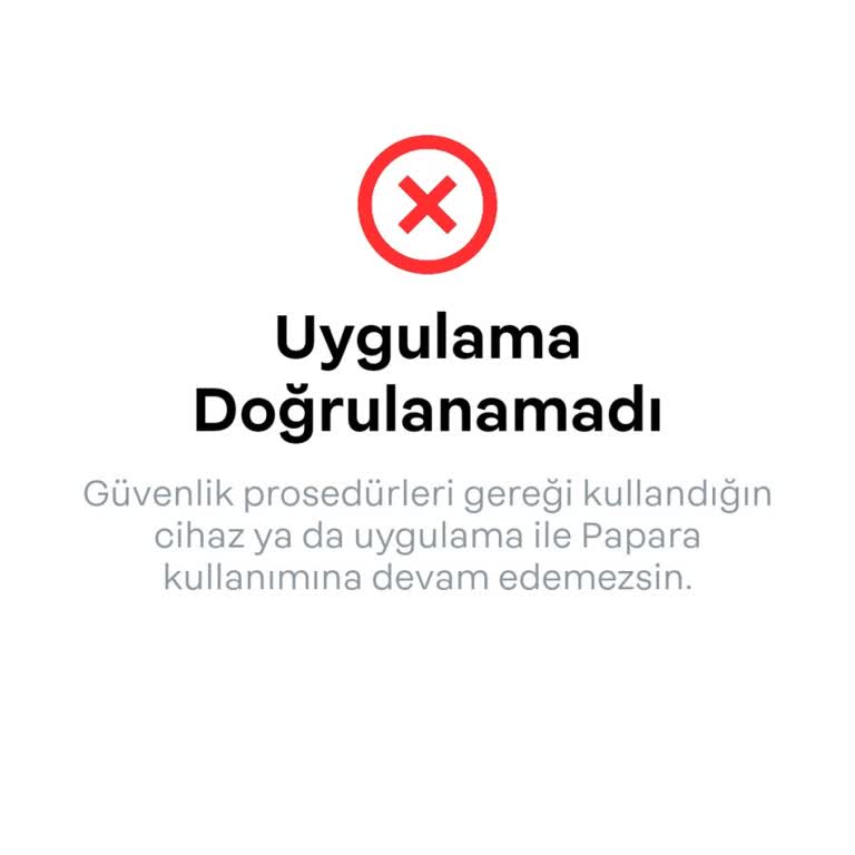 Güncelleme Sonrası Papara'ya Erişim Sorunu!