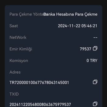 Çekim Talimatı Sonrası Hesaba Geçmeyen Para Sorunu