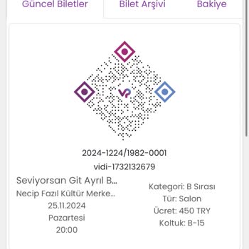 Tiyatro Biletinde Yanlış Bilgilendirme Şoku