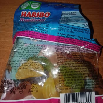 Haribo Tropifrutti'de Beklenmedik Plastik Tat