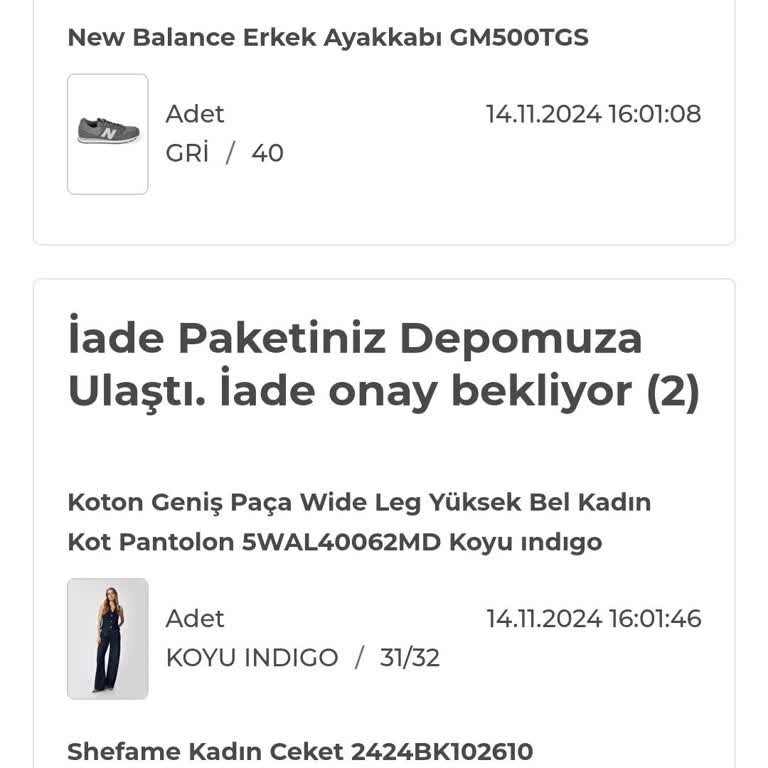 Özdilekteyim.com'da İade Süreci Sorunu