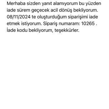 İade Sürecinde İletişim Sorunları Ve Yanlış Kargo Bilgisi