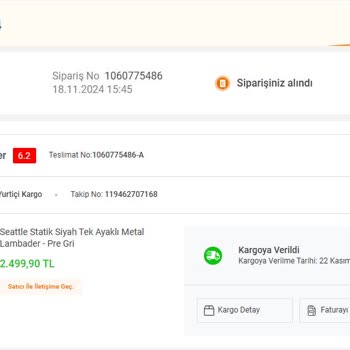 Koçtaş'tan Sipariş Edilen Ürün İçin Yanlış Kargo Bilgisi Ve İletişim Sorunları