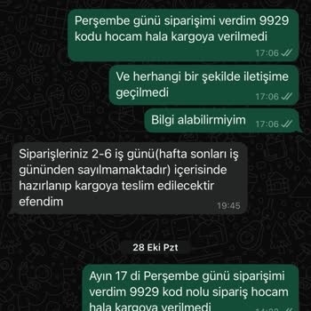 Sipariş Sürecinde Yaşanan Aksaklıklar Ve İletişim Sorunları