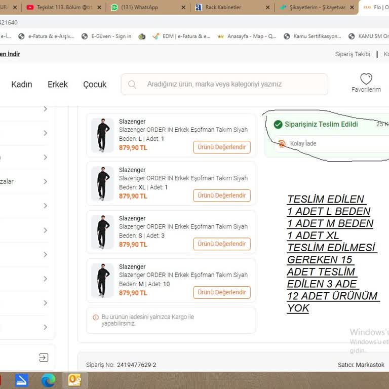 FLO Ayakkabı Eksik Ürün Teslimatı Ve Umursamaz Hizmet