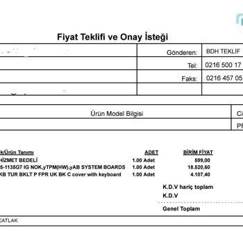 Lenovo ThinkPad E15 Gen 2: Kronik Anakart Sorunu Ve Yüksek Onarım Ücreti