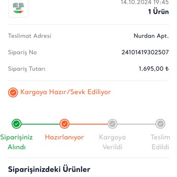 40 Gün Sonra Siparişim Hala Yolda