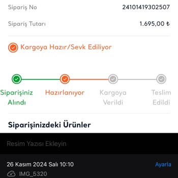 40 Gün Sonra Siparişim Hala Yolda