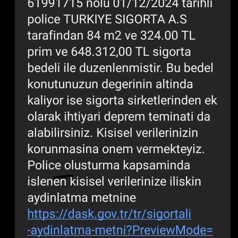 Yanlış Adrese Yapılan DASK Poliçe Yenilemesi Sorunu