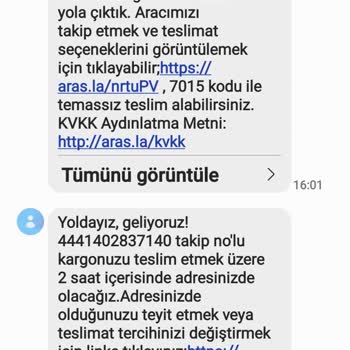 Aras Kargo Ankara Göksu Şubesi Şikayeti
