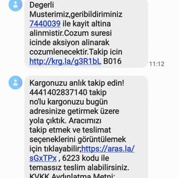 Aras Kargo Ankara Göksu Şubesi Şikayeti