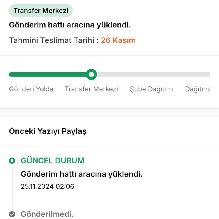 Kargo Teslimatında Güncelleme Ve Bilgilendirme Eksikliği