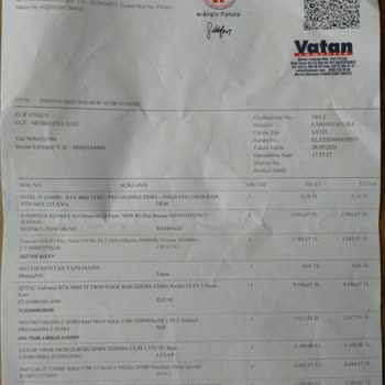 Vatan Bilgisayar'da Alışveriş Pişmanlığı: Arızalı Ürün Ve İlgisiz Servis