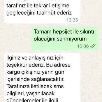 16 Gündür Gelmeyen Sipariş Ve Sürekli Yalanlar