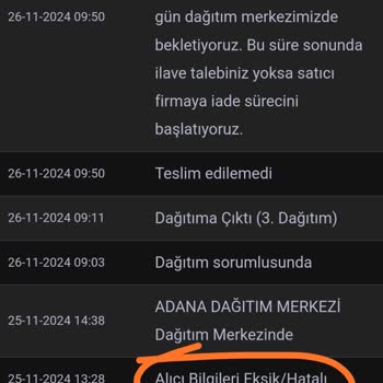 Kargo Teslimatında Yaşanan Sorun Ve İletişim Eksikliği