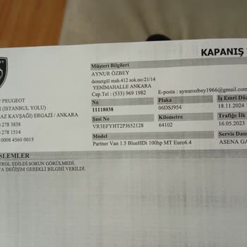 Peugeot Servisinde Sürekli Tekrarlayan Sorunlar Ve Yetersiz Hizmet