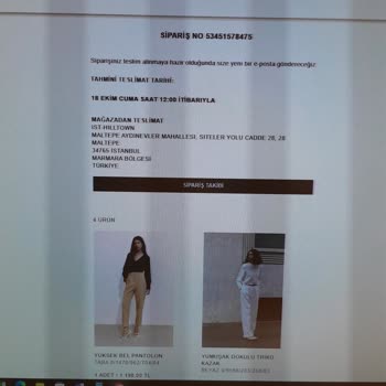 Zara'dan Eksik Ürün Ve İade Sorunu