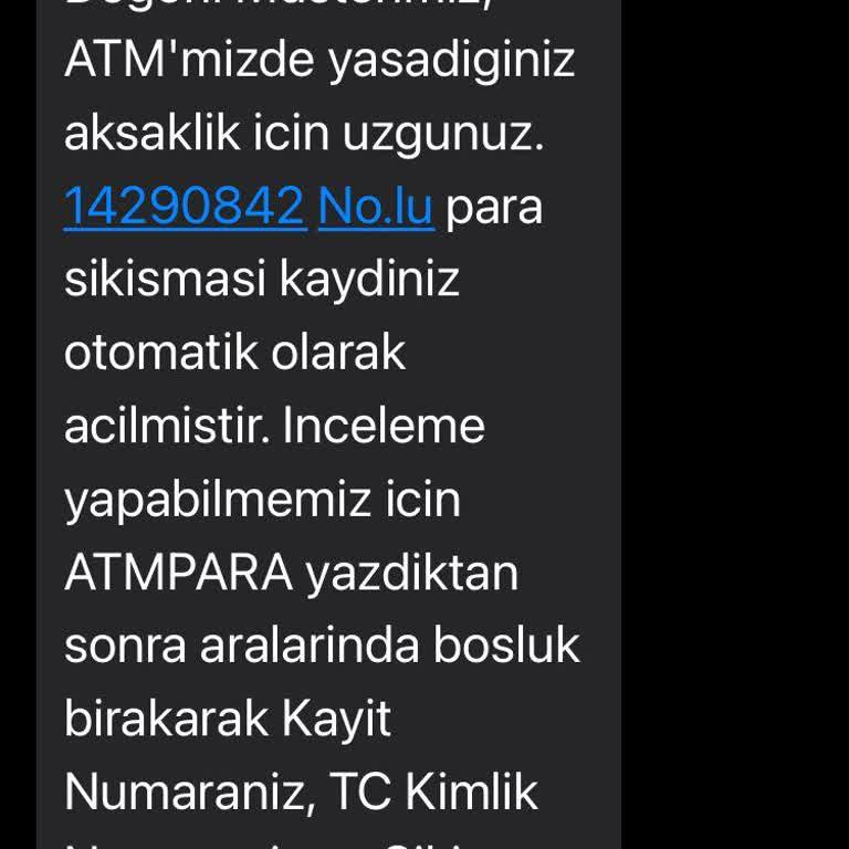 ATM'de Para Sıkışması Ve Çözüm Bulunamaması