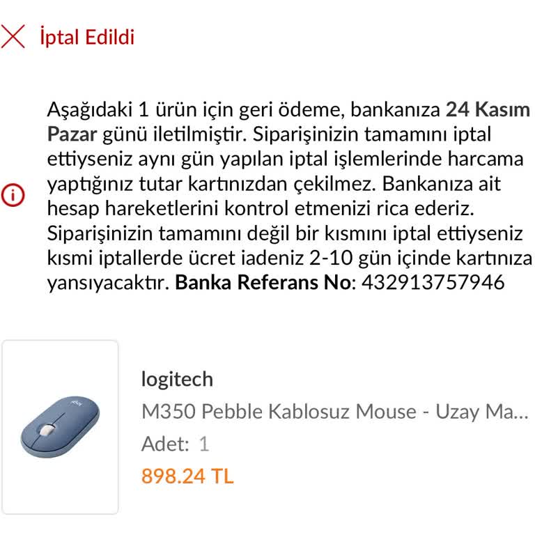 İade Edilen Ürün İçin Geciken Geri Ödeme Sorunu
