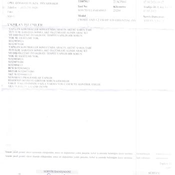 Opel Servisinde Çözülmeyen Start Stop Sorunu