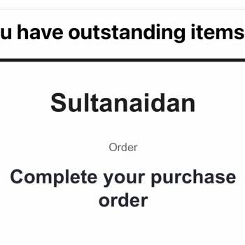 Sultanaidan Sipariş Muamması