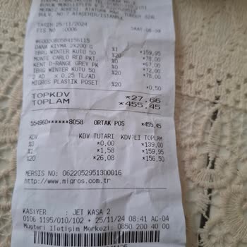 Migros Uzman Kasap Kıymasında Sinir Ve Kıkırdak Sorunu