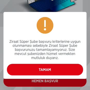 Süper Şube Başvurumun Nedensiz Reddedilmesi